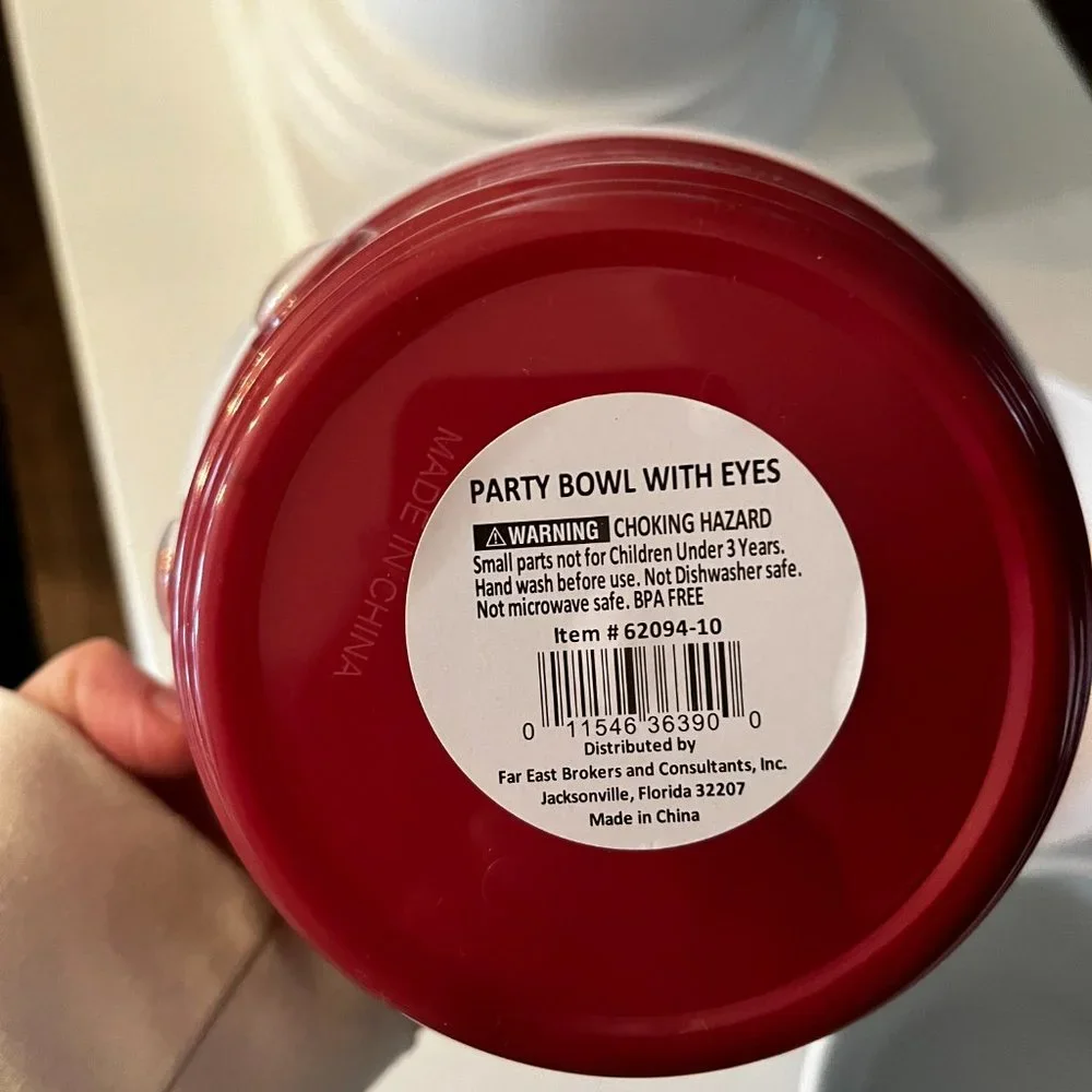 Plastic Google-Eyed Snack Bowls‎ - Set of 4 (new)